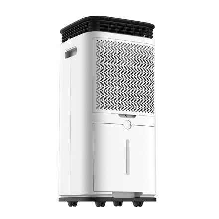 16 لیتر Whisper LED Home Dehumidifier 2.2 لیتر تانک برج 360 درجه دریچه های بادی صفحه نمایش پوشیده