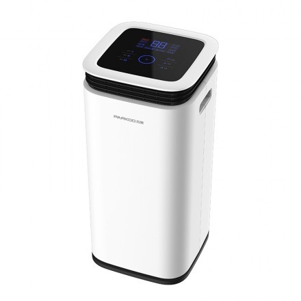 16 لیتر Whisper LED Home Dehumidifier 2.2 لیتر تانک برج 360 درجه دریچه های بادی صفحه نمایش پوشیده